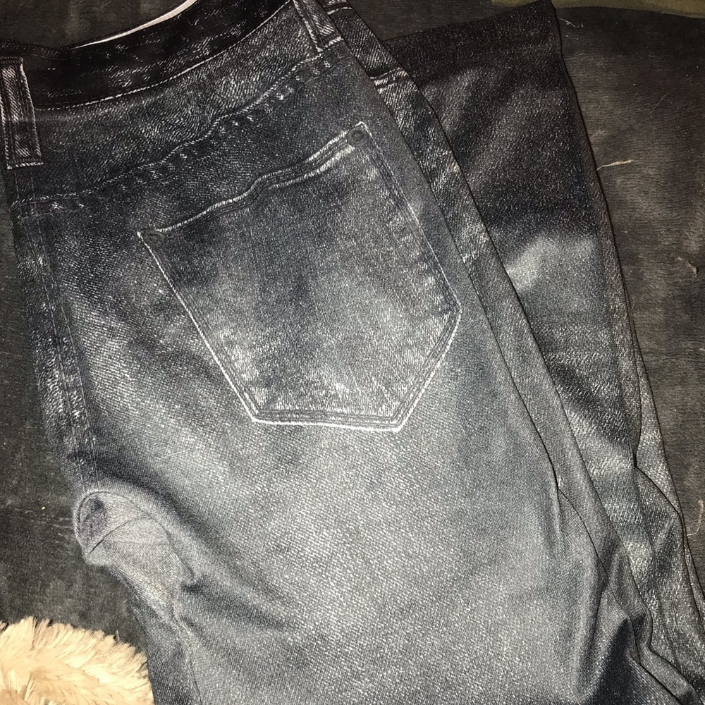 Jean printed leggings